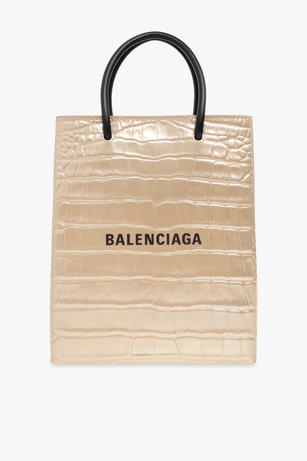 Balenciaga paper bag leather online